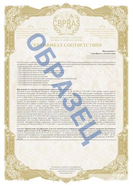 Образец Приложение к СТО 01.064.00220722.2-2020 Черемхово Сертификат СТО 01.064.00220722.2-2020 